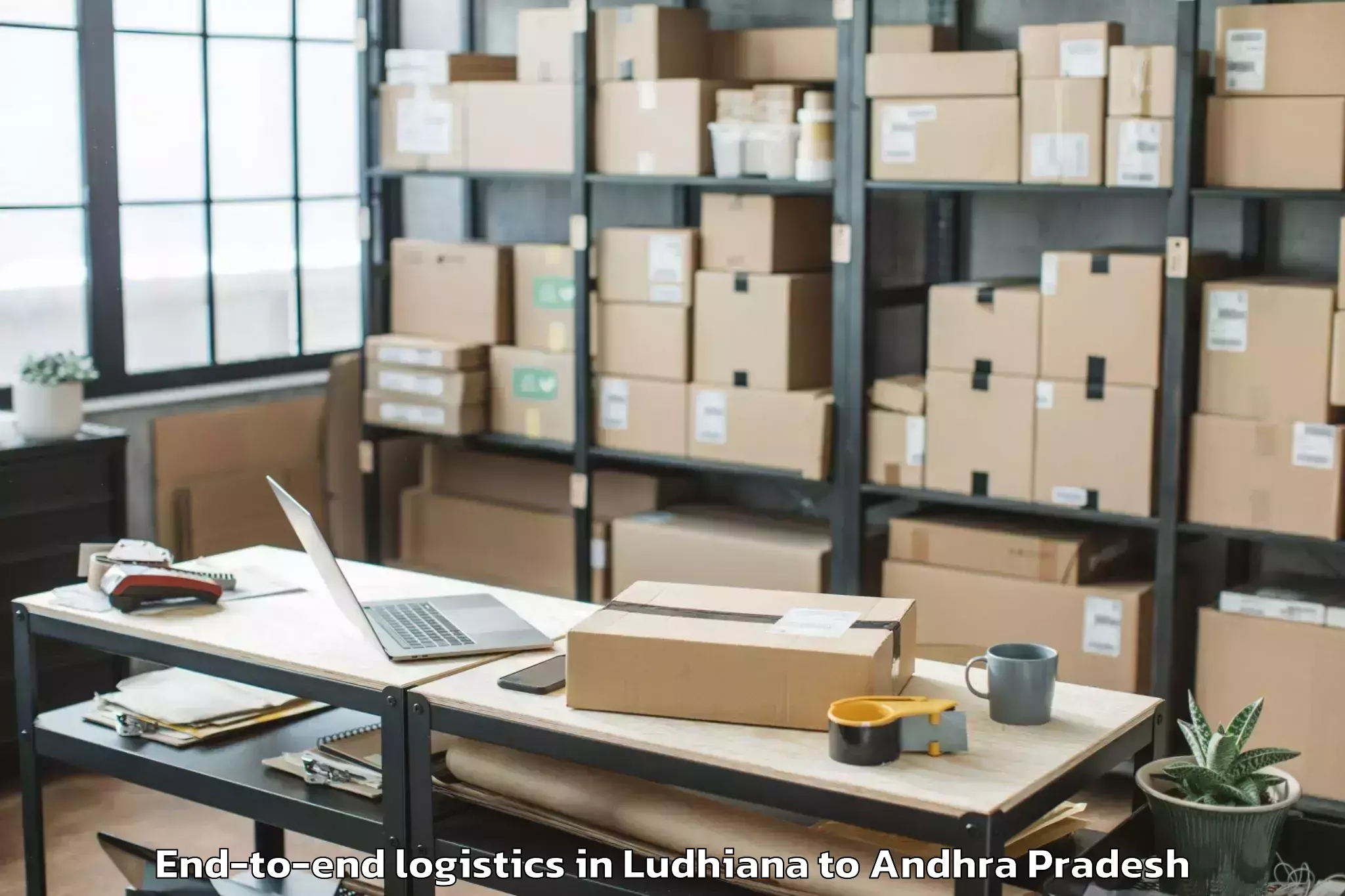 Book Your Ludhiana to Movva End To End Logistics Today